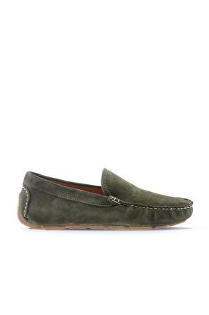 Bueno Shoes Haki Süet Erkek Loafer 05ms2022