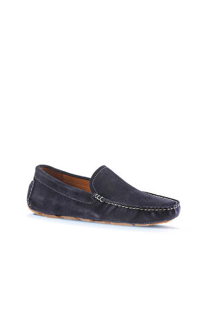 Bueno Shoes Lacivert Koyu Süet Erkek Loafer 05ms2022