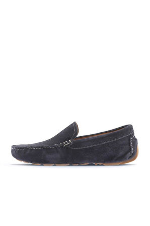 Bueno Shoes Lacivert Koyu Süet Erkek Loafer 05ms2022