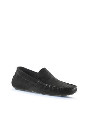 Bueno Shoes Siyah Süet Erkek Loafer 05ms2022
