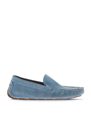Bueno Shoes Mavi Açık Süet Erkek Loafer 05ms2022