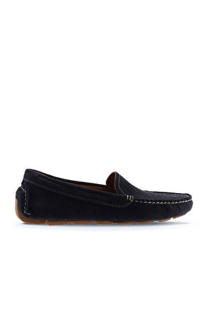 Bueno Shoes Lacivert Koyu Süet Kadın Loafer 05ws230