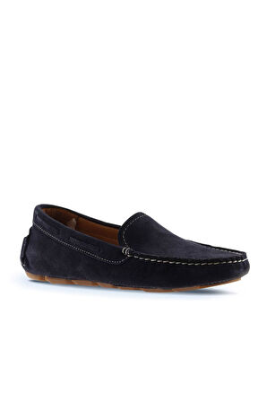 Bueno Shoes Lacivert Koyu Süet Kadın Loafer 05ws230