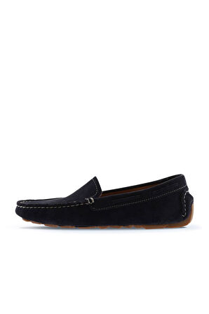 Bueno Shoes Lacivert Koyu Süet Kadın Loafer 05ws230