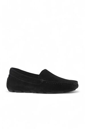 Bueno Shoes Siyah Süet Kadın Loafer 05ws230
