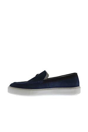Bueno Shoes Mavi Süet-napa Deri Erkek Loafer 03m10793