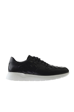 Bueno Shoes Siyah Spiro Deri Erkek Spor Ayakkabı 03m11655