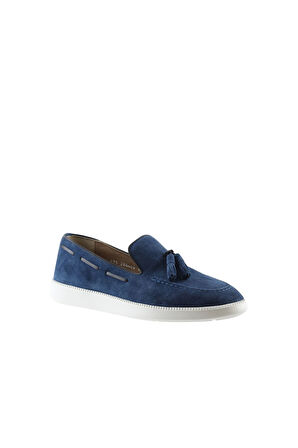 Bueno Shoes Mavi Süet Erkek Loafer 03m28409