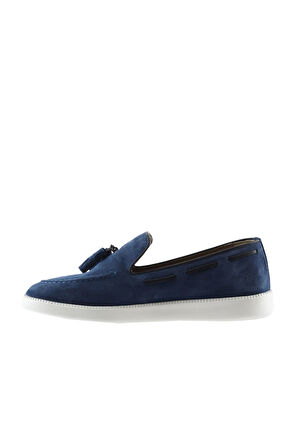Bueno Shoes Mavi Süet Erkek Loafer 03m28409