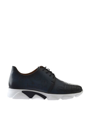 Bueno Shoes Lacivert Deri Erkek Spor Ayakkabı 04m5386
