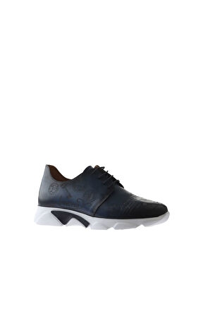 Bueno Shoes Lacivert Deri Erkek Spor Ayakkabı 04m5386