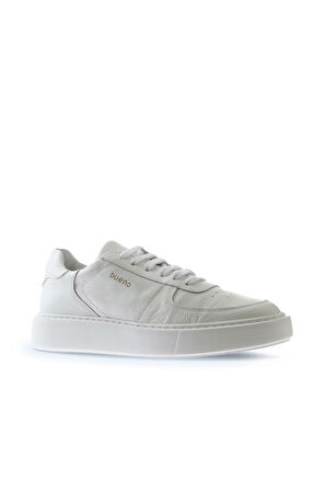 Bueno Shoes Beyaz Flotter Deri Erkek Spor Ayakkabı 01mu10405