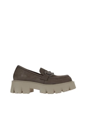 Bueno Shoes Vizon Nubuk Kadın Dolgu Topuklu Ayakkabı 01wv4603