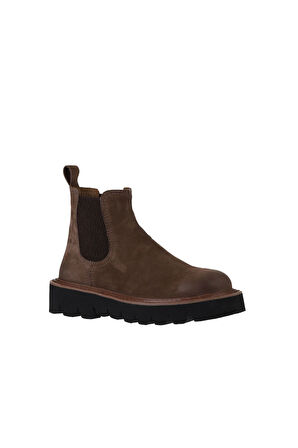 Bueno Shoes Kahverengi Nubuk Kadın Düz Bot 01wv10200