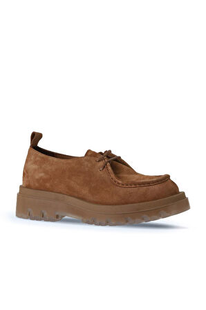 Bueno Shoes Taba Açık Süet Kadın Klasik Ayakkabı 01wv1503