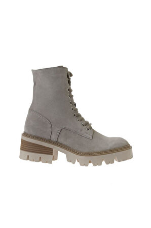 Bueno Shoes Bej Süet Kadın Topuklu Bot 01wv3302
