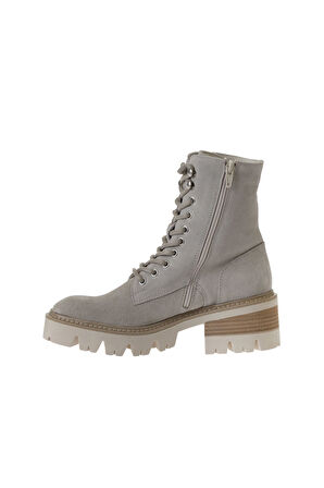 Bueno Shoes Bej Süet Kadın Topuklu Bot 01wv3302