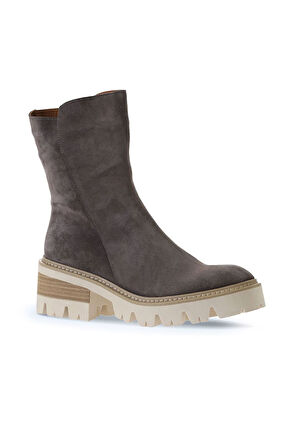 Bueno Shoes Vizon Süet Kadın Topuklu Bot 01wv3303