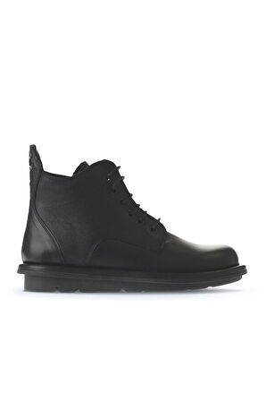 Bueno Shoes Siyah Deri Kadın Düz Bot 01wv7504
