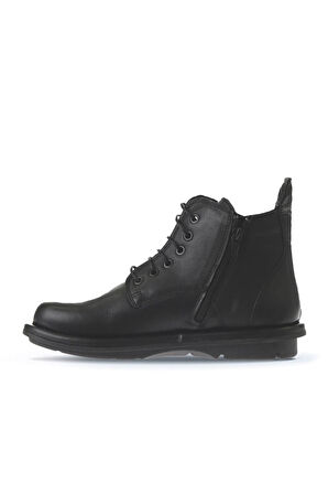 Bueno Shoes Siyah Deri Kadın Düz Bot 01wv7504