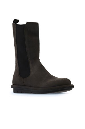 Bueno Shoes Gri Koyu Nubuk Kadın Düz Bot 01wv7506