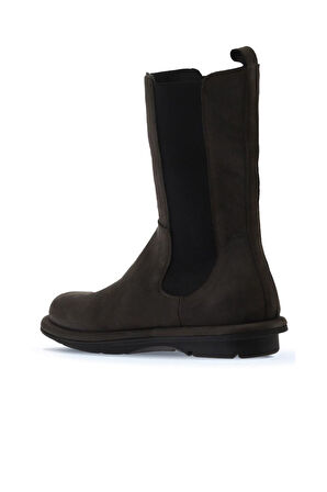 Bueno Shoes Gri Koyu Nubuk Kadın Düz Bot 01wv7506