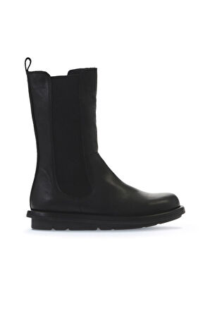 Bueno Shoes Siyah Deri Kadın Düz Bot 01wv7506