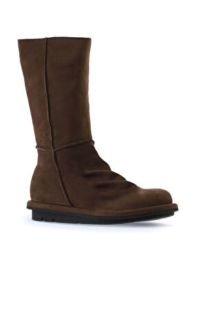 Bueno Shoes Kahverengi Nubuk Kadın Düz Bot 01wv7507