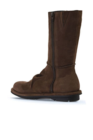 Bueno Shoes Kahverengi Nubuk Kadın Düz Bot 01wv7507