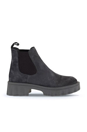 Bueno Shoes Gri Süet Kadın Dolgu Topuklu Bot 01wv9002