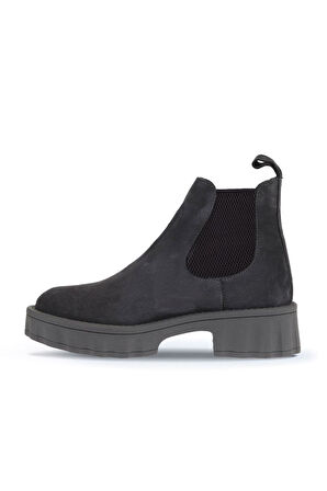 Bueno Shoes Gri Süet Kadın Dolgu Topuklu Bot 01wv9002