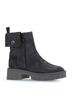Bueno Shoes Gri Süet Kadın Topuklu Bot 01wv9004