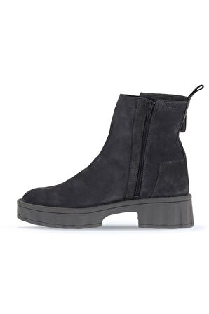 Bueno Shoes Gri Süet Kadın Topuklu Bot 01wv9004