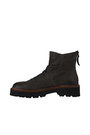 Bueno Shoes Gri Koyu Nubuk Kadın Düz Bot 01wv9900
