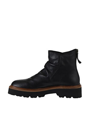 Bueno Shoes Siyah Deri Kadın Düz Bot 01wv9900