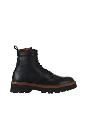 Bueno Shoes Siyah Deri Kadın Düz Bot 01wv9901