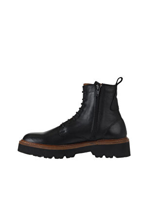 Bueno Shoes Siyah Deri Kadın Düz Bot 01wv9901