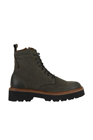 Bueno Shoes Haki Koyu Nubuk Kadın Düz Bot 01wv9901