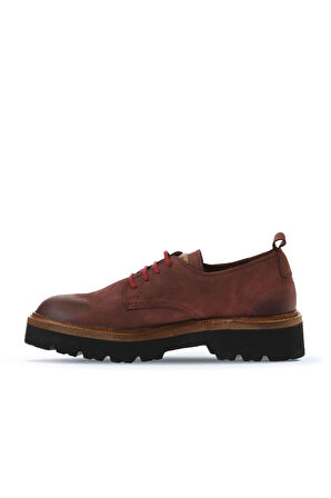 Bueno Shoes Bordo Koyu Nubuk Kadın Klasik Ayakkabı 01wv9902