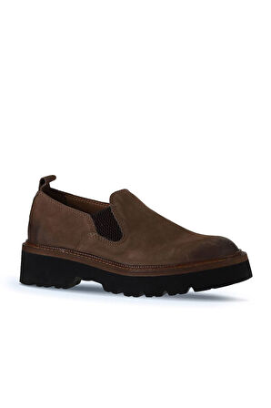 Bueno Shoes Kahverengi Nubuk Kadın Klasik Ayakkabı 01wv9903