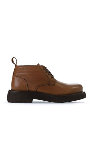 Bueno Shoes Taba Deri Kadın Düz Bot 01wt0503