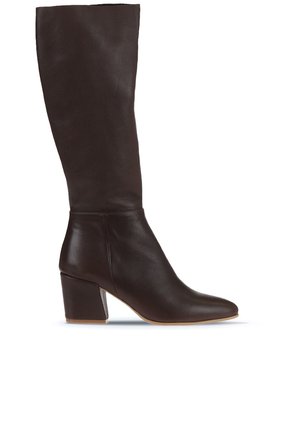 Bueno Shoes Kahverengi Deri Kadın Topuklu Çizme 01wr5104