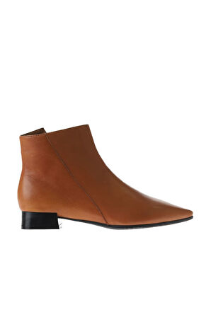 Bueno Shoes Taba Deri Kadın Düz Bot 01wr3000