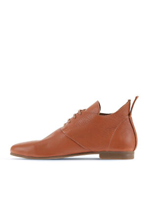 Bueno Shoes Taba Açık Flotter Deri Kadın Düz Bot 01wp5911