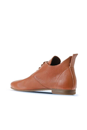 Bueno Shoes Taba Açık Flotter Deri Kadın Düz Bot 01wp5911