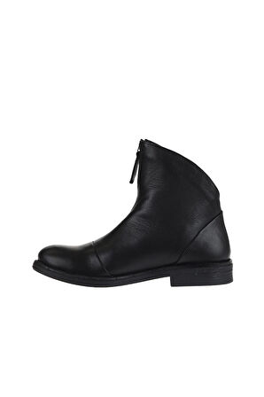 Bueno Shoes Siyah Deri Kadın Düz Bot 01wt1301