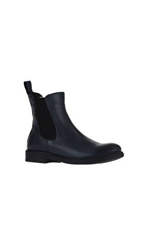 Bueno Shoes Lacivert Deri Kadın Düz Bot 01wt1307