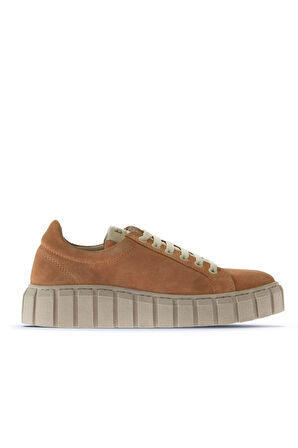 Bueno Shoes Turuncu Süet Kadın Dolgu Topuklu Spor Ayakkabı 01wt3401