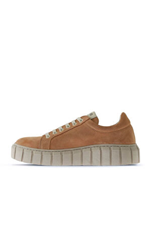 Bueno Shoes Turuncu Süet Kadın Dolgu Topuklu Spor Ayakkabı 01wt3401
