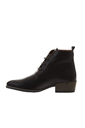 Bueno Shoes Kahverengi Deri Kadın Topuklu Bot 01wp1315